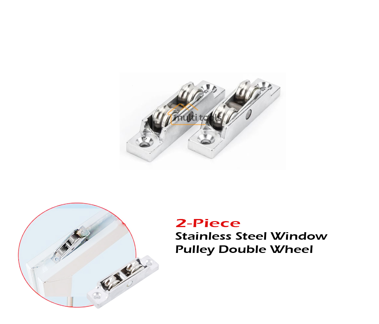 Stainless Steel Window Pulley Double Wheel